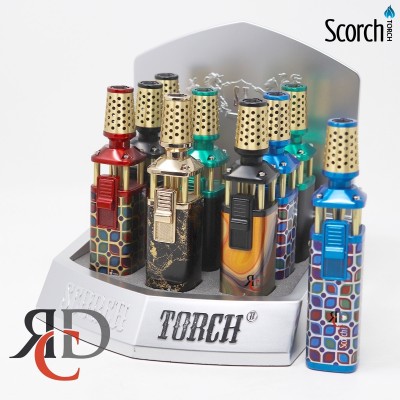 SCORCH TORCH PLATINUM STANDING PENCIL HOLD BUTTON - STDS136 9CT/ DISPLAY